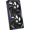 Nzxt f240x ventilateurs de boîtier rgb (noir, 2 pièces, 240 x 120 x 30 mm, pwm)