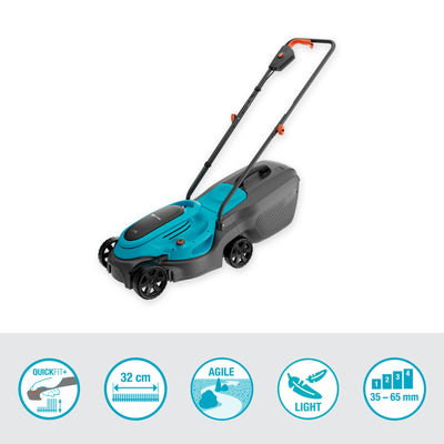 Gardena tondeuse à gazon à batterie easymax 3218v p4a solo