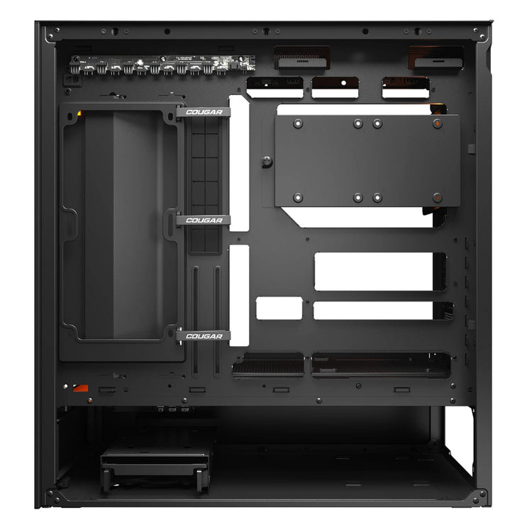 Boîtier tour midi maillé Cougar cfv235 (noir | 2x USB-A | 1x USB-C | RGB | verre trempé)