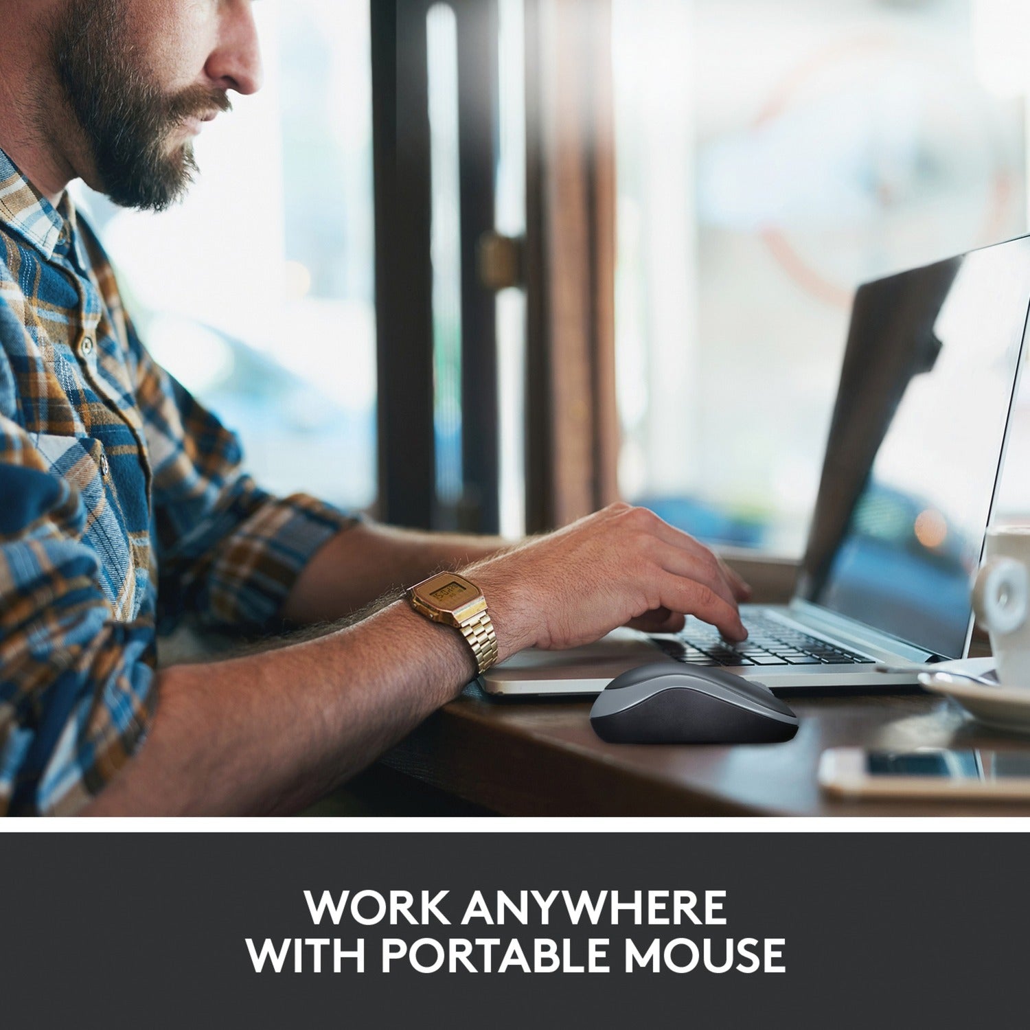 Souris sans fil Logitech m185 (bleue, vente au détail)