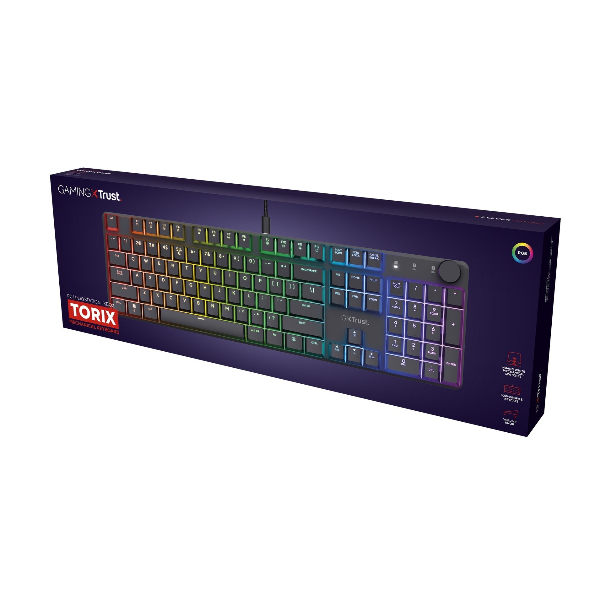 Trust GXT 866 Torix Gaming mécanique de haute qualité-toetse