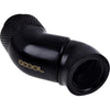 Alphacool eiszapfen adaptateur coudé double connexion à 45 degrés (noir)
