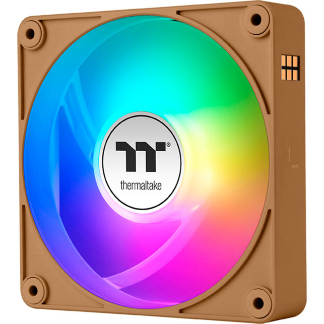 Thermaltake ct120 ex argb sync ventilateur de refroidissement pour PC gravier sable (pack de 3 ventilateurs) ventilateurs de boîtier (marron clair, 3 pièces, 120 x 120 x 25 mm, pwm)