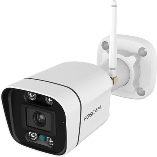 Foscam v5p, caméra wifi bi-bande 3k 5mp avec alarme sonore et lumineuse (blanc)