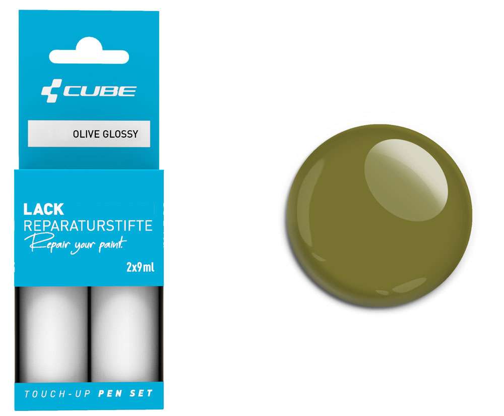 Set de stylos de retouche Cube olive brillant