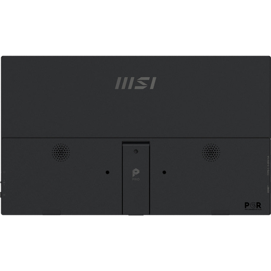 Moniteur Msi pro mp165 e6 15,6 (noir, hdmi, 2x usb-c)