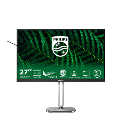 Moniteur Philips 27b2g5200 27 (noir argenté, VGA, HDMI, port d'affichage, USB, audio, 100 Hz)