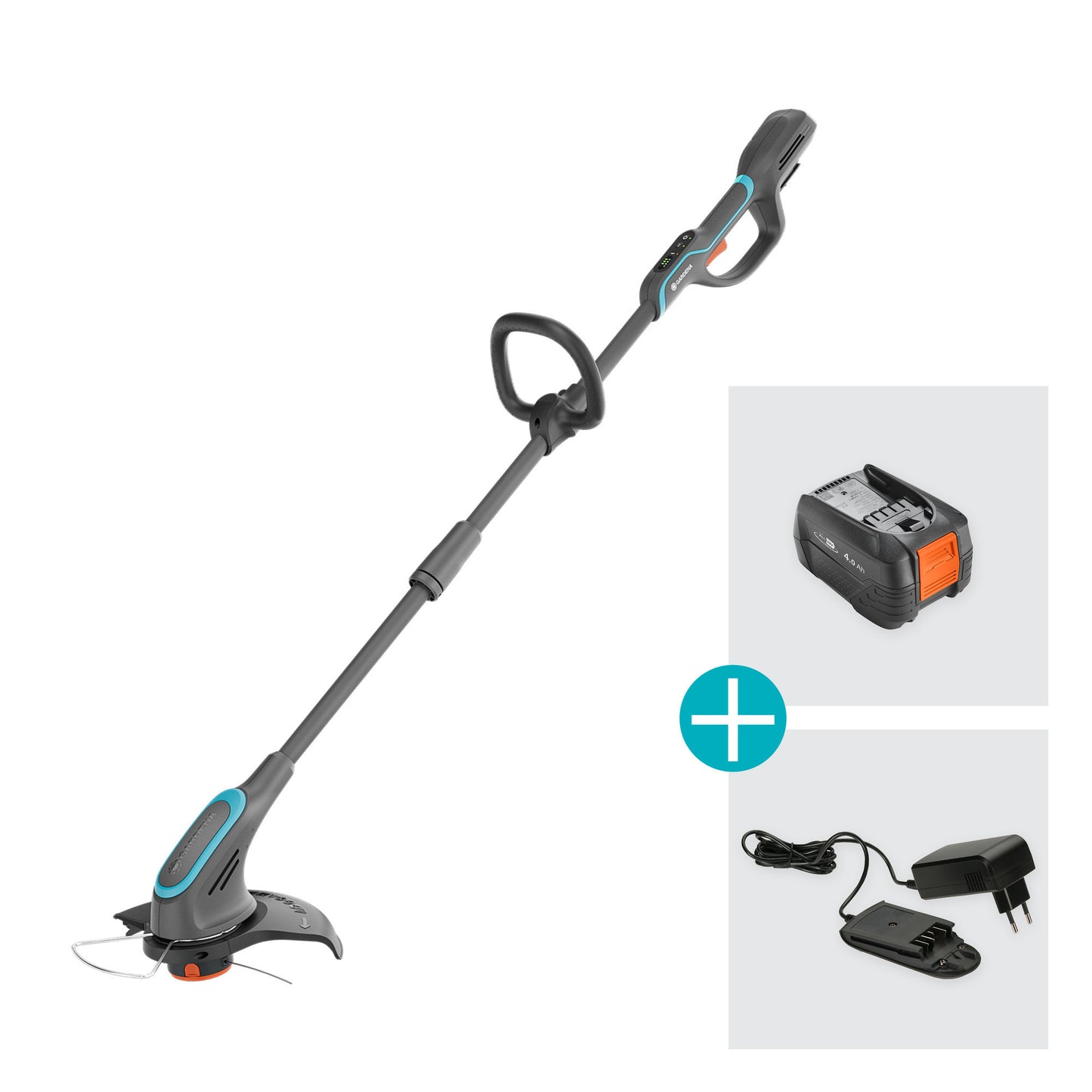 Gardena tondeuse powertrim 3018v p4a ensemble