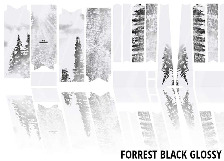 Unleazhed Unscratch - Film de protection de cadre pour vélo gravel bpg01 noir forêt