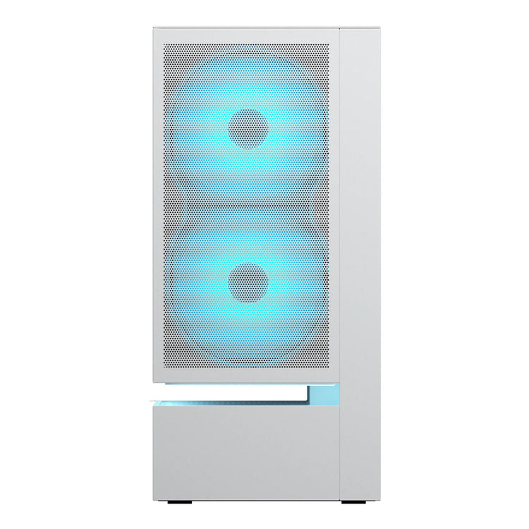 Boîtier tour midi maillé Cougar cfv235 (blanc | 2x USB-A | 1x USB-C | RVB | verre trempé)