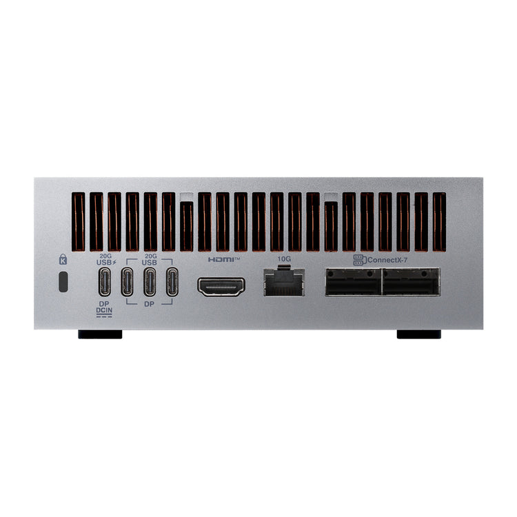 Asus Ascent GX10 Arm V9.2-A 128 2 Mini PC (Gris foncé | NVIDIA GB10 Grace Blackwell | DGX Spark | NVLINK-C2C | 128 Go | SSD 2 To)