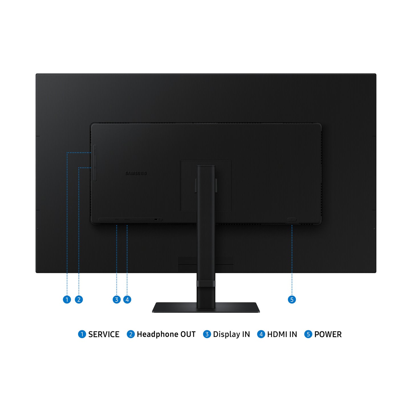 Moniteur Samsung viewfinity s7 s70d uhd 37 4k uhd (noir, 1x hdmi, 1x displayport, lan)