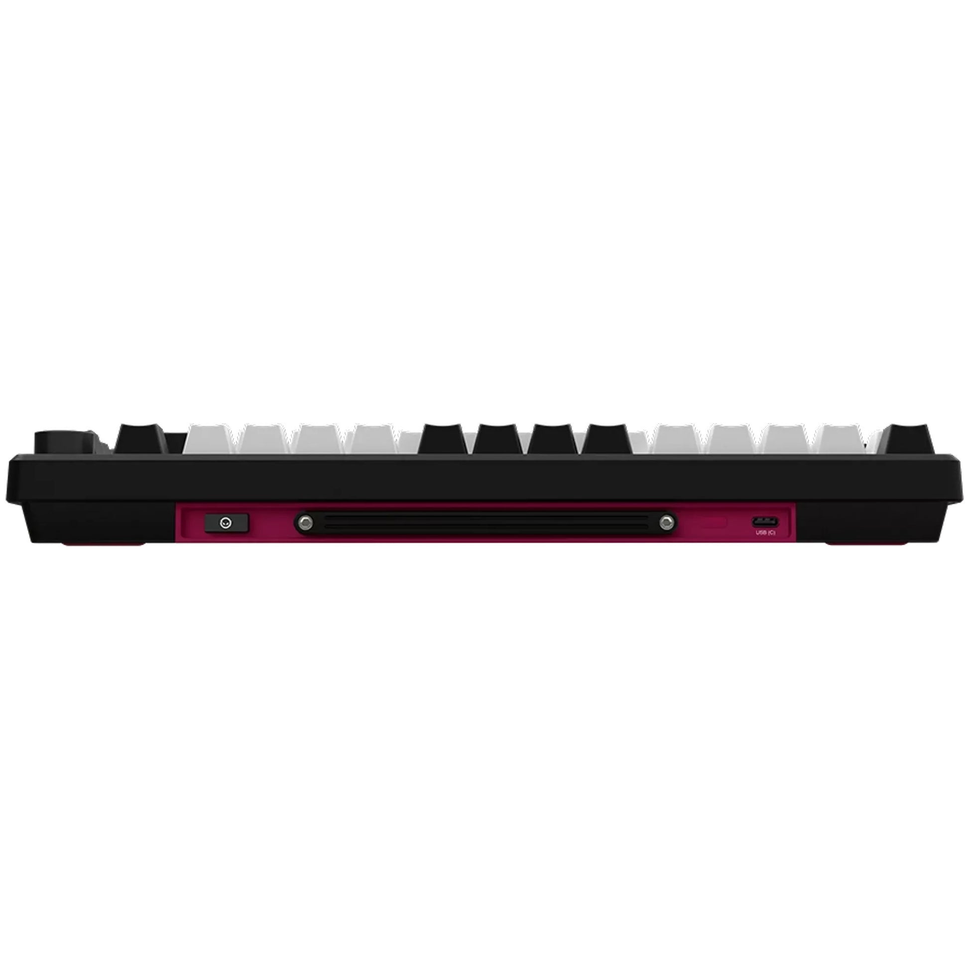 Lorgar kbp7075w, clavier de jeu (noir, disposition américaine, violet toxique logar, 75%, rvb, remplaçable à chaud, pbt double-shot, bluetooth 2.4ghz usb)