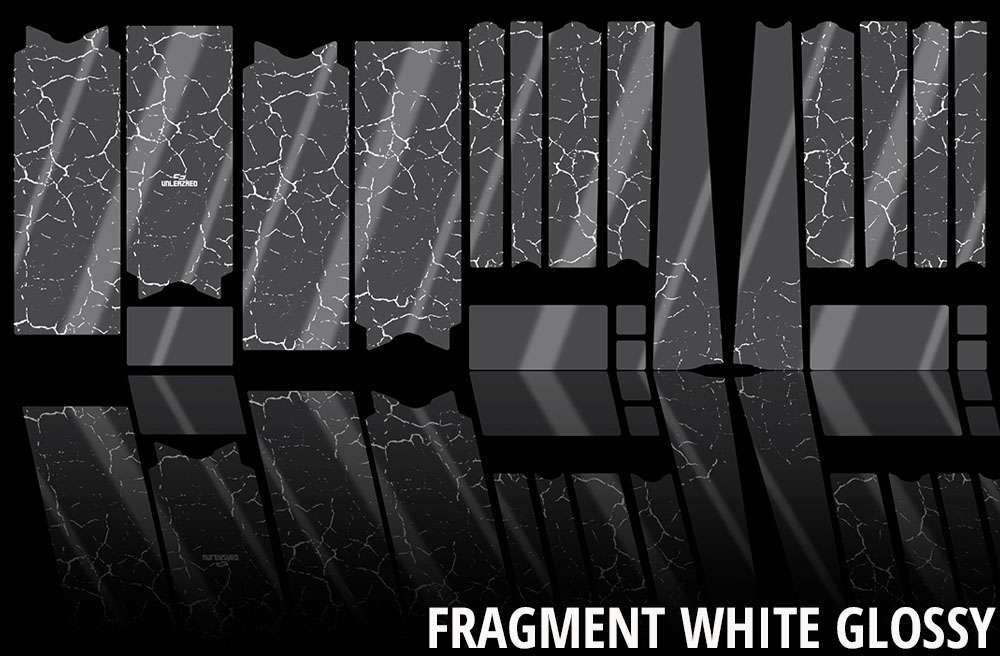 Unleazhed Unscratch - Film de protection de cadre pour vélo gravel bpg01 fragment blanc