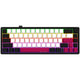 Lorgar kbp70mw, clavier de jeu (noir, disposition américaine, violet toxique logar, 65%, rvb, remplaçable à chaud, pbt double-shot, bluetooth 2.4ghz usb)