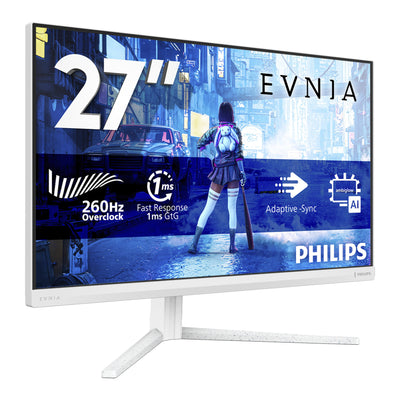 Moniteur de jeu Philips Evnia 27m2n5201p 27 (blanc, 2x HDMI, 1x port d'affichage, 260 Hz (OC))