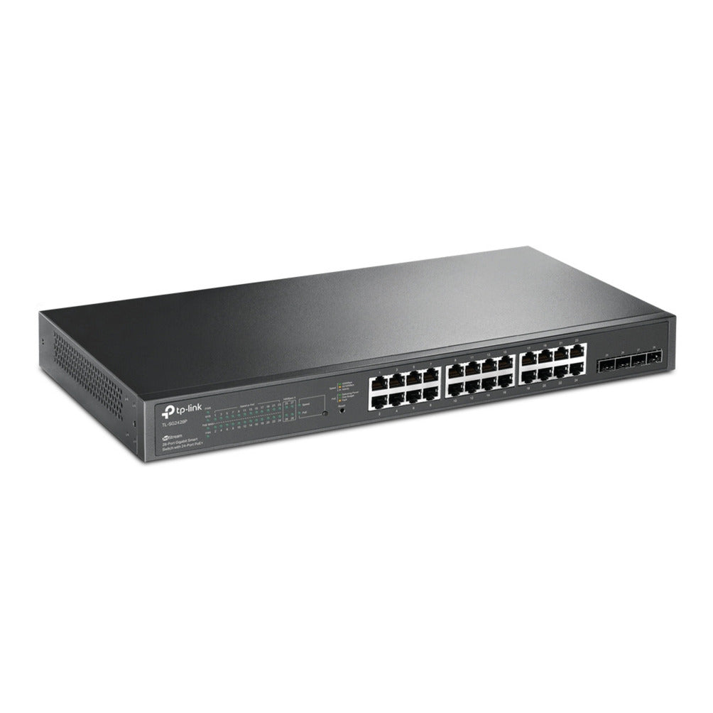 Tp-link Omada SG2428P Jetstream Commutateur intelligent Gigabit 28 ports (noir, 24x PoE+)