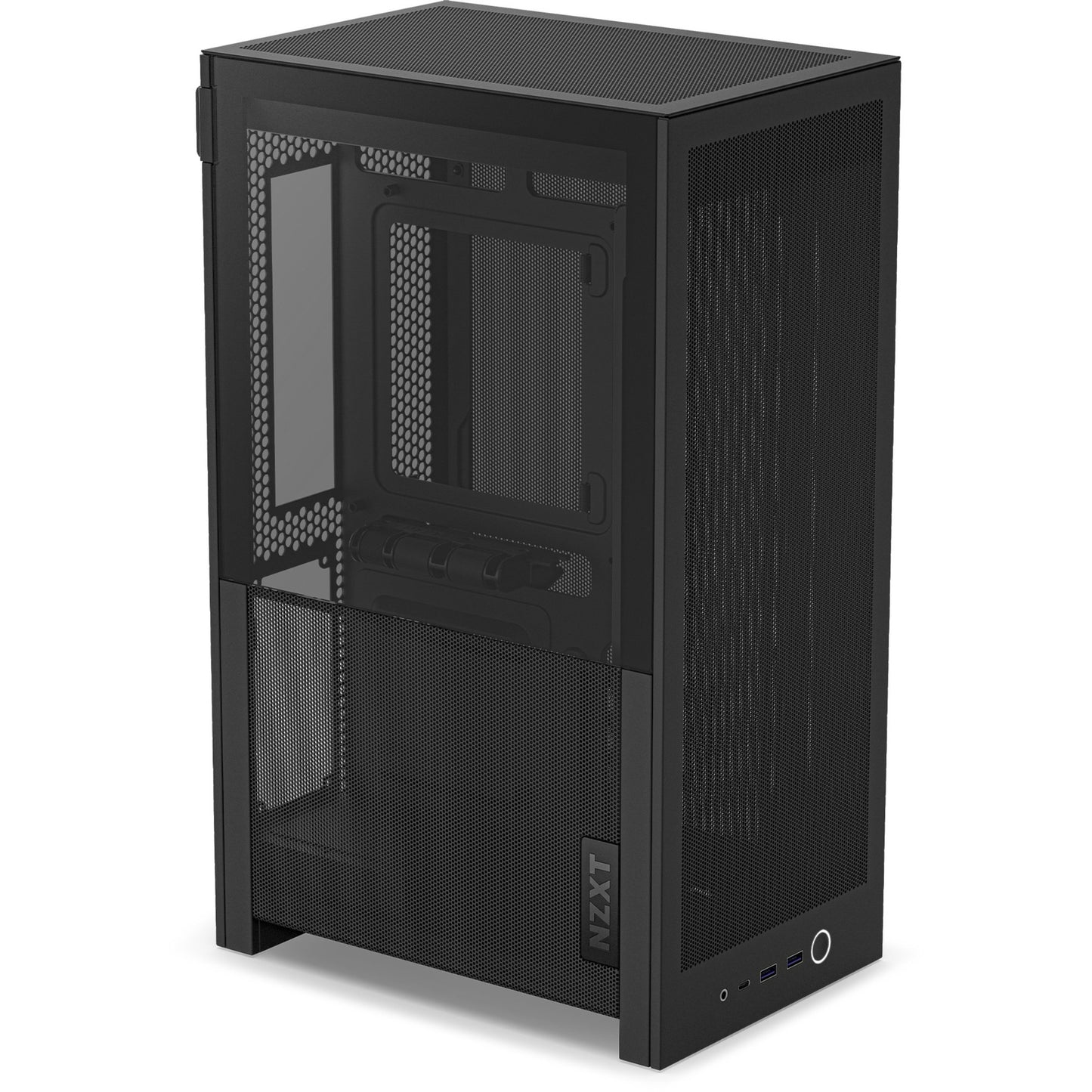 Boîtier mini tour Nzxt h2 flow (noir | 2x USB-A | 1x USB-C | verre trempé)