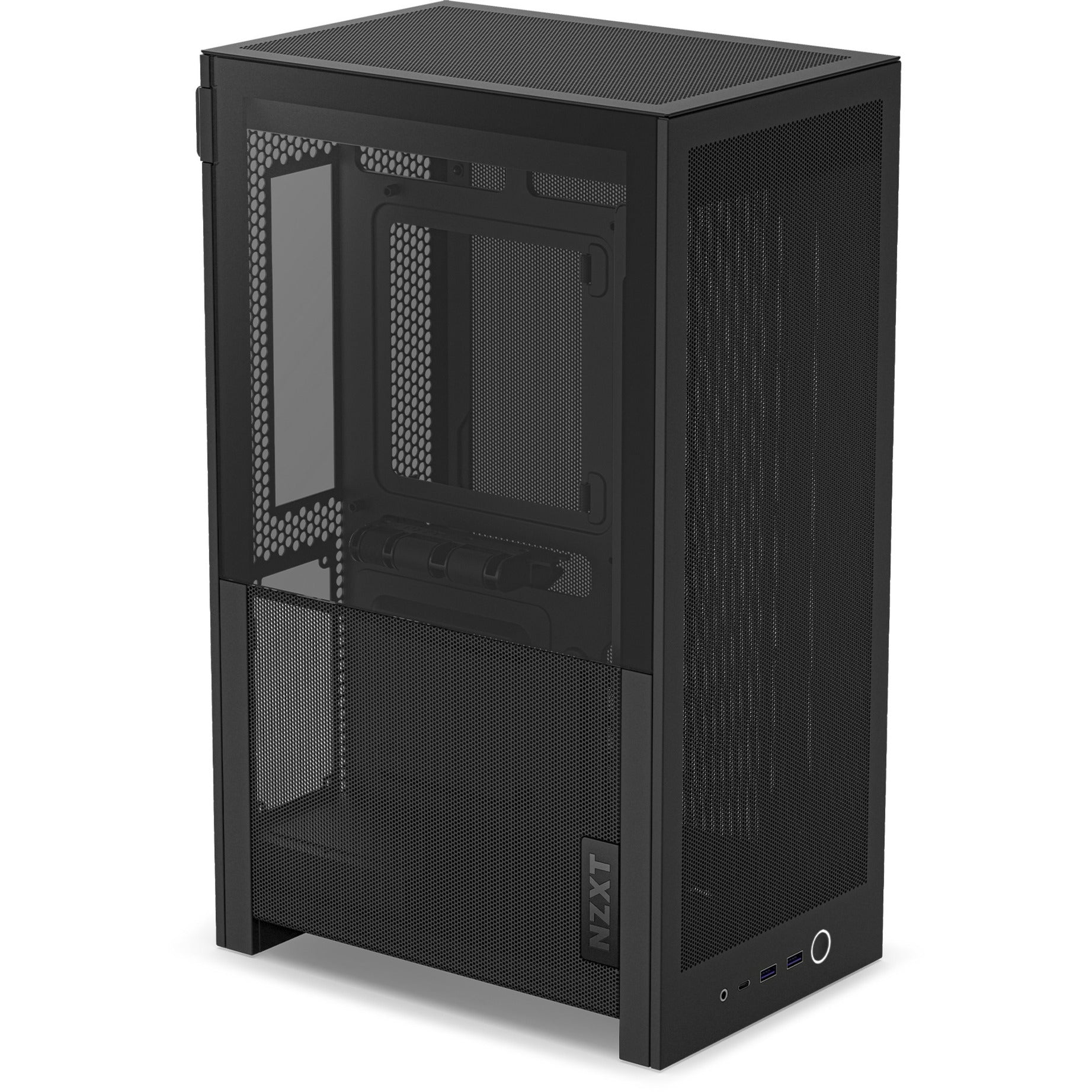 Boîtier mini tour Nzxt h2 flow (noir | 2x USB-A | 1x USB-C | verre trempé)