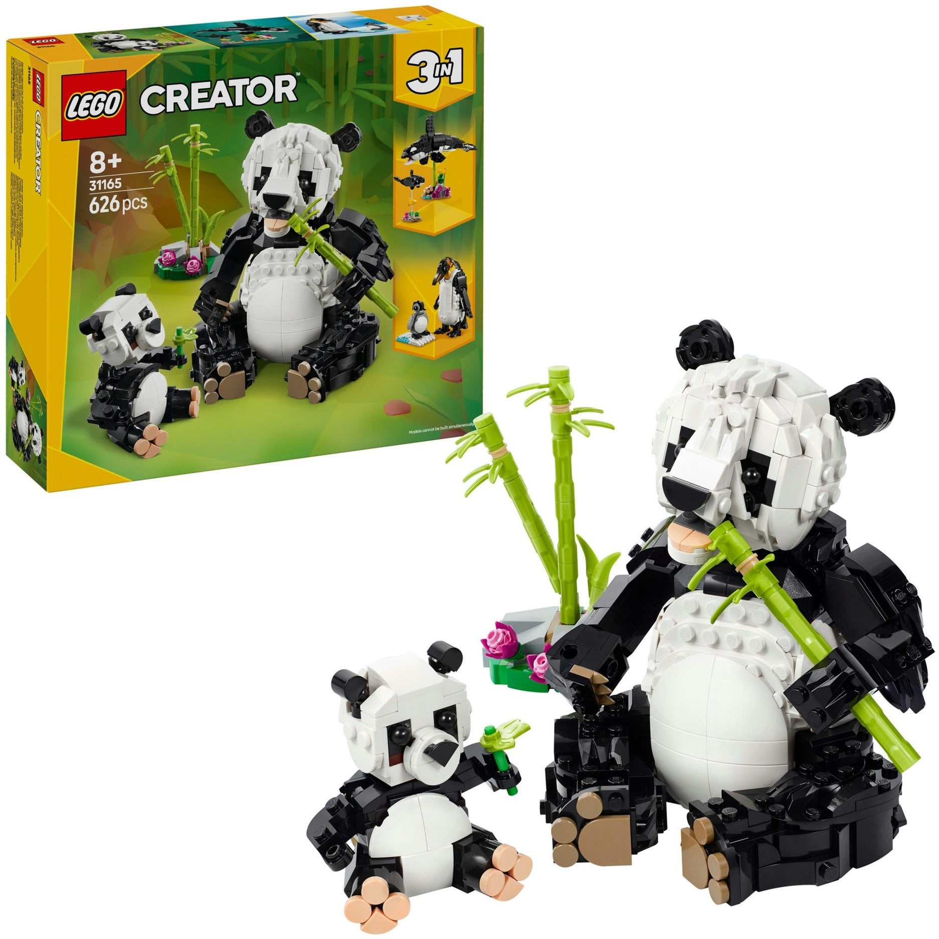 Créateur LEGO LEGO 31165 Animaux sauvages: Famille Panda