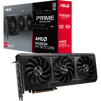 Carte graphique Asus Prime Radeon RX 9070 Gre (gris, 3x display port, 1x HDMI)