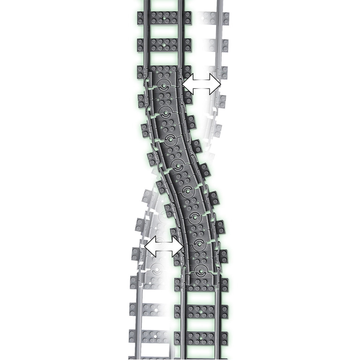 Lego City 60205 Rails flexibles 20 pièces