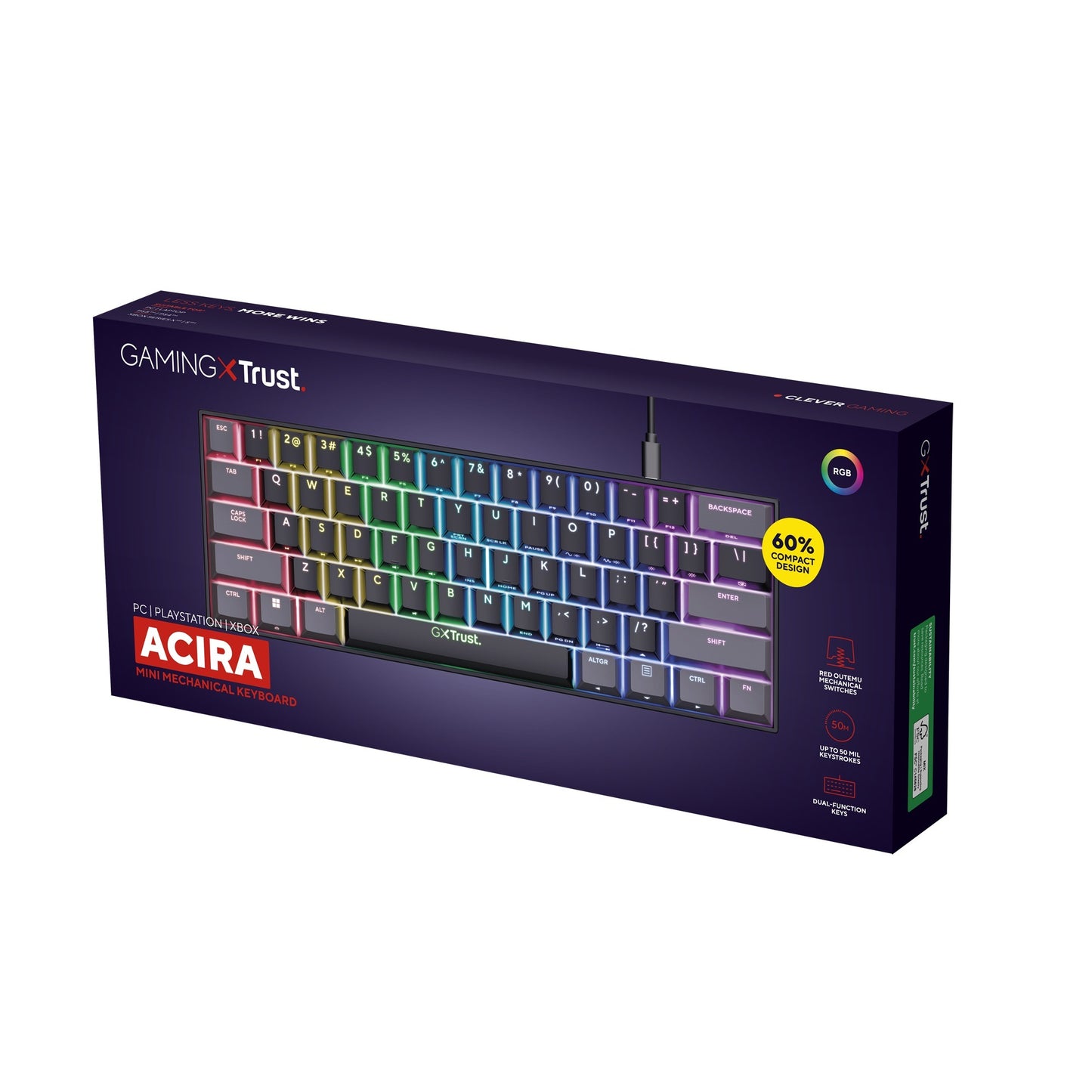 Trust GXT 867 ACIRA 60% MINI MECANICAL GAMING-KOESTsenBO