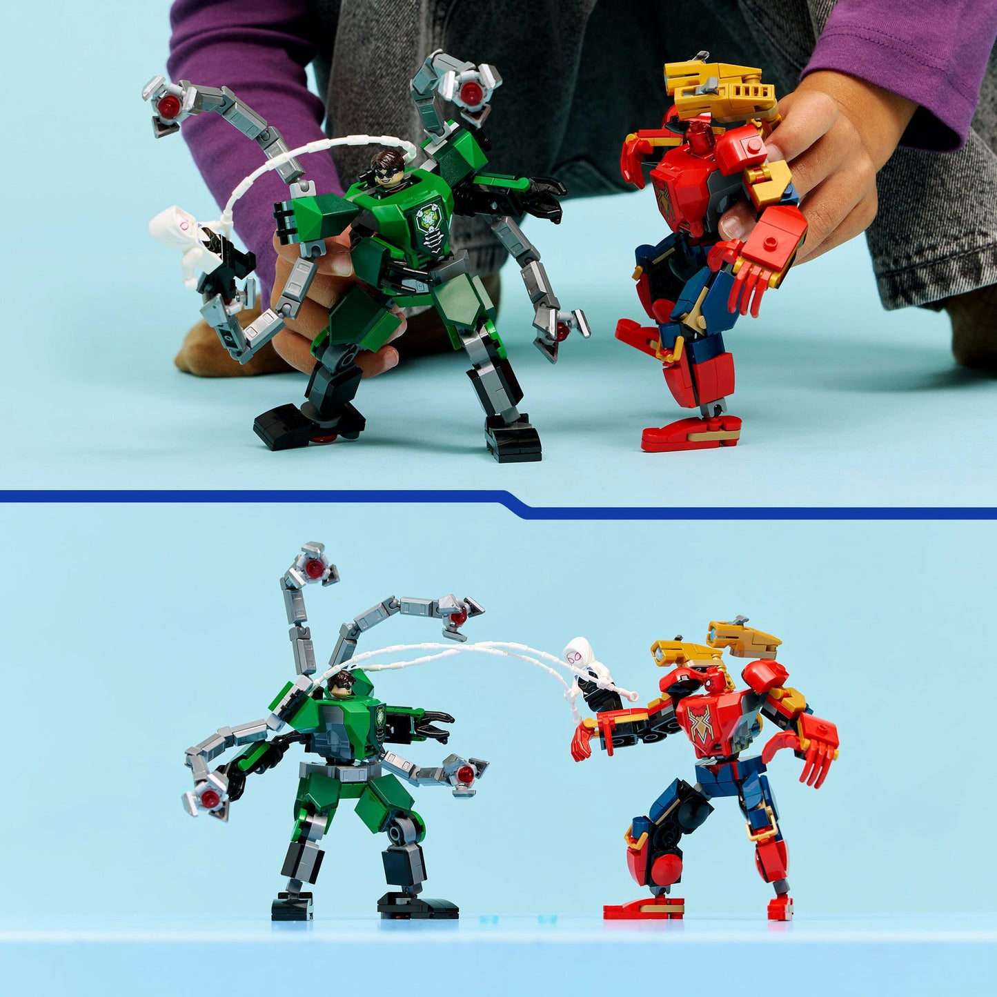 Lego 76338 Super Heroes Marvel Mecha Duel Spiderman contre Docock