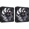Noctua nf-a12x25 g2 pwm sx2-pp chromax.black ventilateurs de boîtier (noir, 2 pièces, 120 x 120 x 25 mm)
