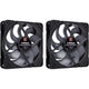 Noctua nf-a12x25 g2 pwm sx2-pp chromax.black ventilateurs de boîtier (noir, 2 pièces, 120 x 120 x 25 mm)