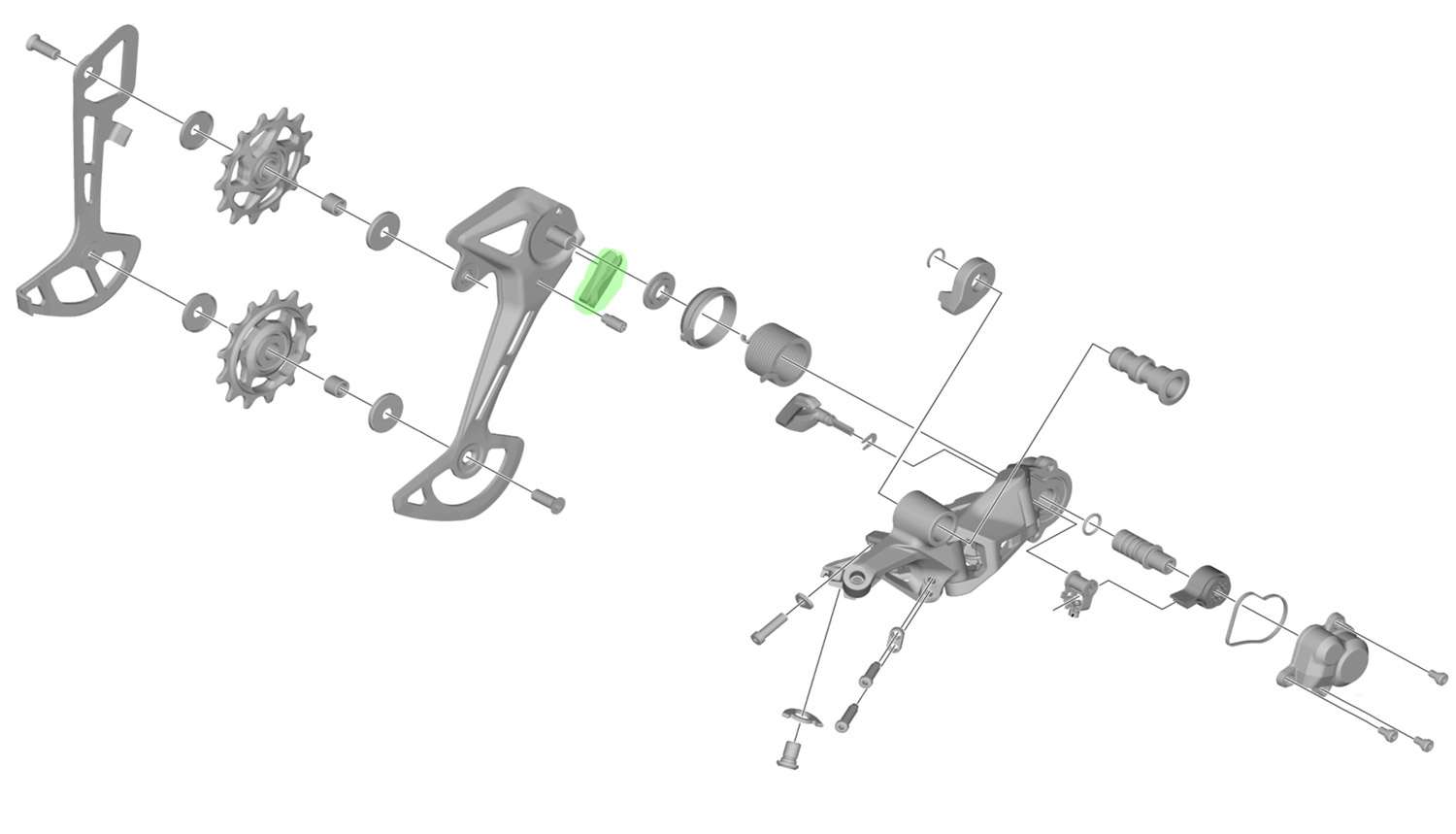 Pare-chocs Shimano pour dérailleur arrière rd-m7100