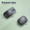Souris de poche portable et rétractable Trust zylo (noir, 1 000 - 2 400 dpi)