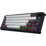 Hator skyfall pro sans fil, clavier de jeu (noir, disposition américaine, hator aurum vanille silencieux, 65%, RVB, pbt double-shot, échange à chaud, bluetooth usb-c 2,4 GHz) - afbeelding 4