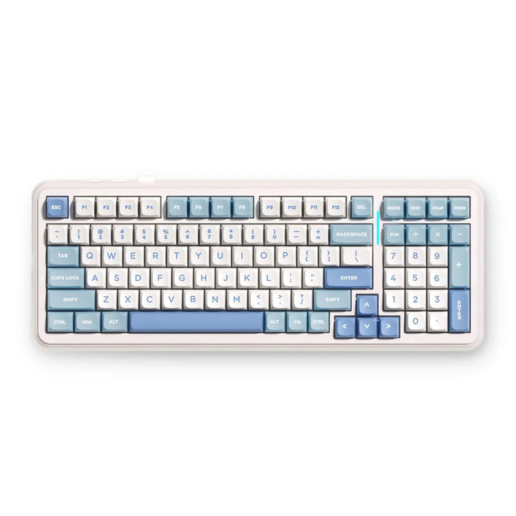 Mchose k99 v2 mécanique sans fil bleu, clavier de jeu (disposition américaine)