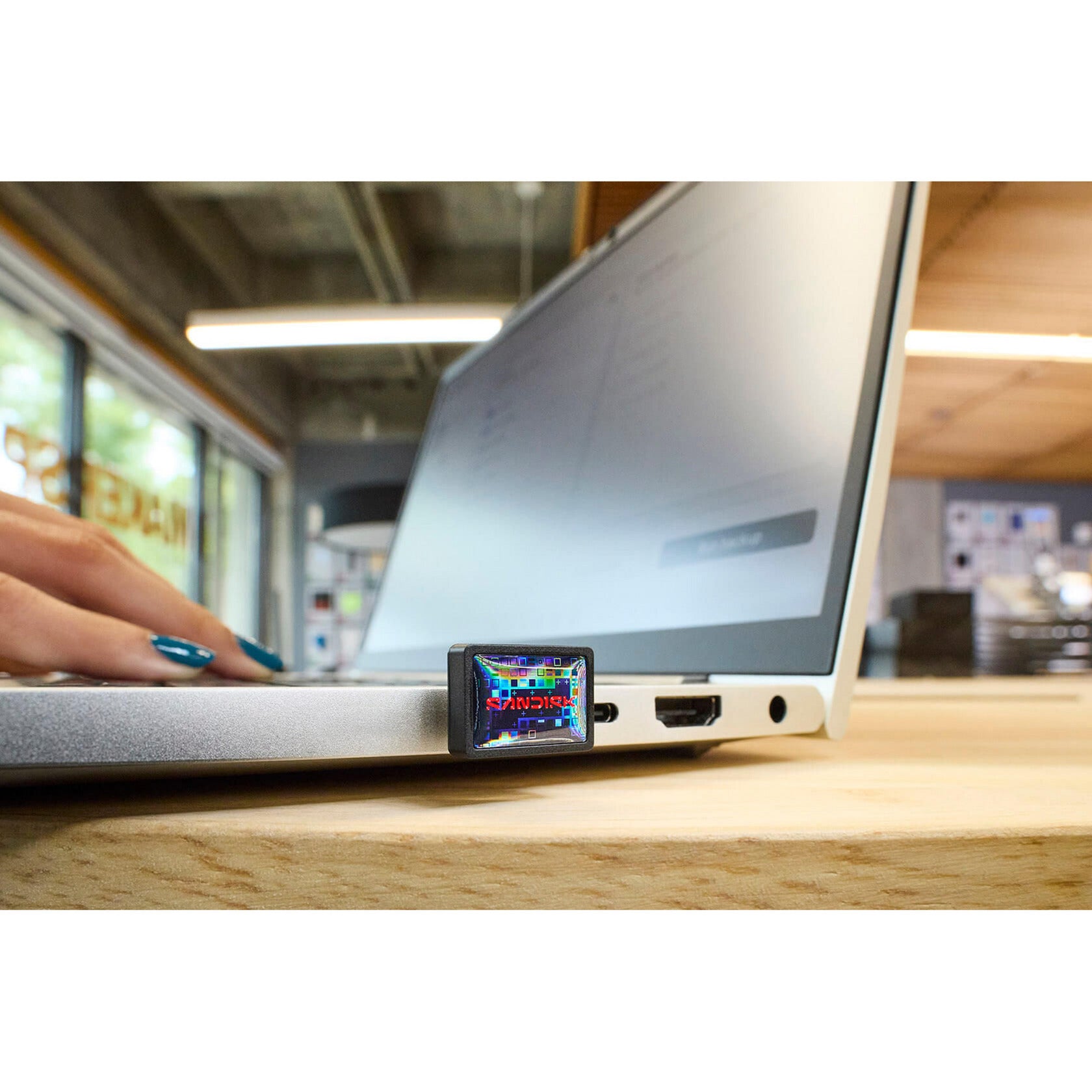 Clé USB Sandisk Extreme Fit USB-C 128 Go clé USB (noir, USB-C 3.2 (5 Gbit/s))