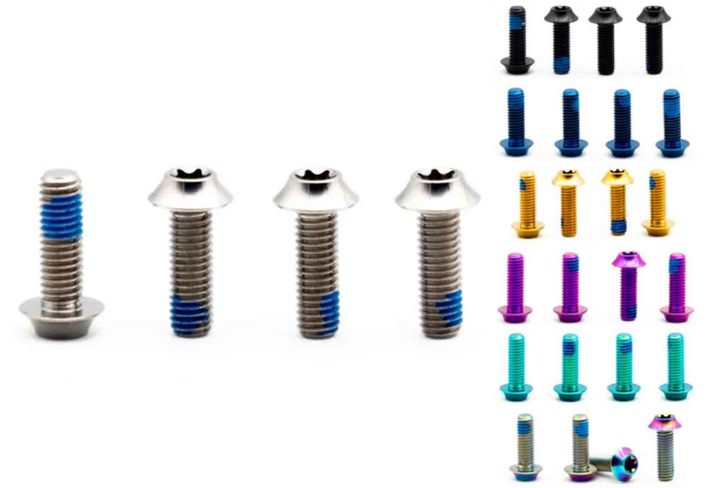 Composants en chêne vis titane m5x15 pour porte-bidon (4 pièces)