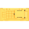 Boîtier grande tour Thermaltake view 600 tg caramel au beurre (jaune | 2x USB-A | 1x USB-C | verre trempé)