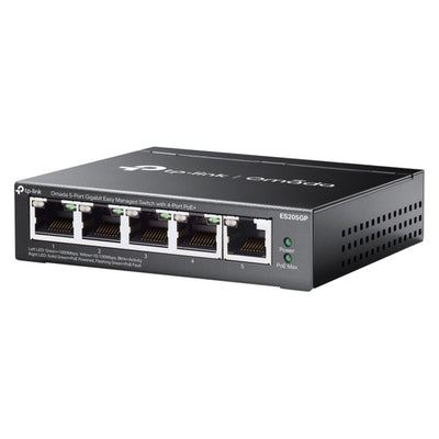 Commutateur tp-link omada es205gp (noir, 4x poe+)