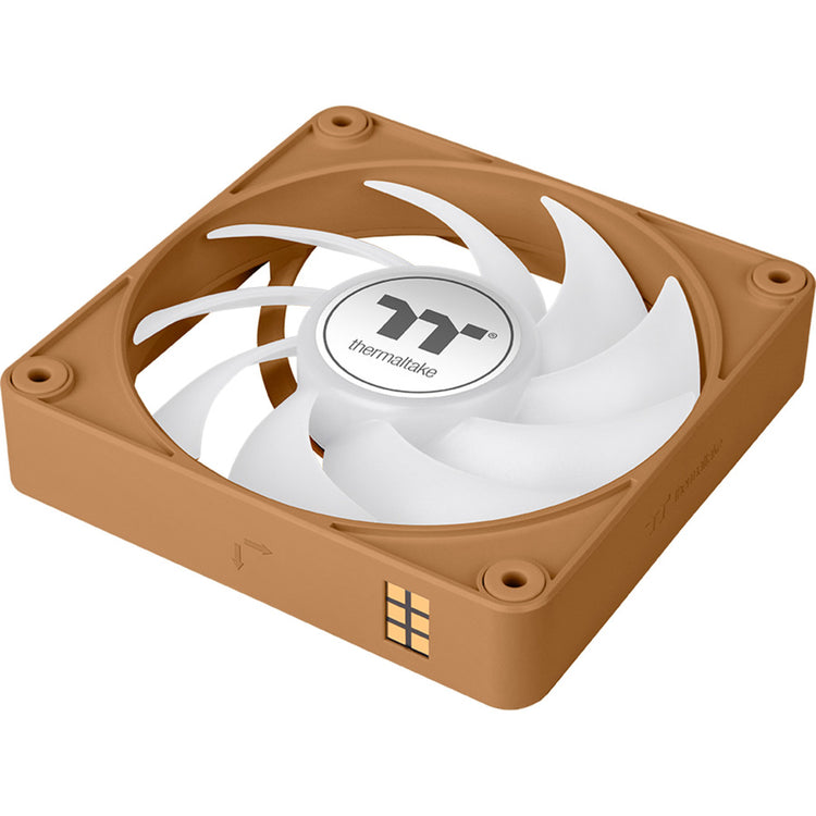Thermaltake ct120 ex argb sync ventilateur de refroidissement pour PC gravier sable (pack de 3 ventilateurs) ventilateurs de boîtier (marron clair, 3 pièces, 120 x 120 x 25 mm, pwm)