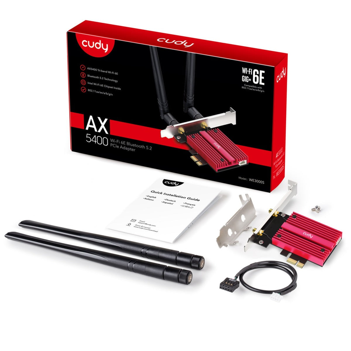Cudy AX5400 Wi-Fi 6th Bluetooth 5.3 PCI-E