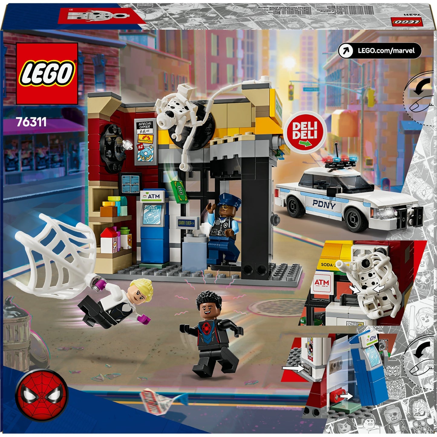 LEGO LEGO Super Heroes 76311 Spider-Verse: Miles Morales Vs. moquerie