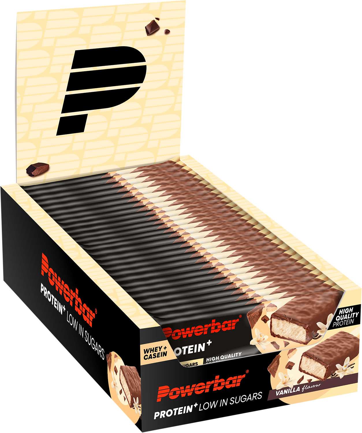 Barre Powerbar Protein+ faible en sucre 16 boîtes