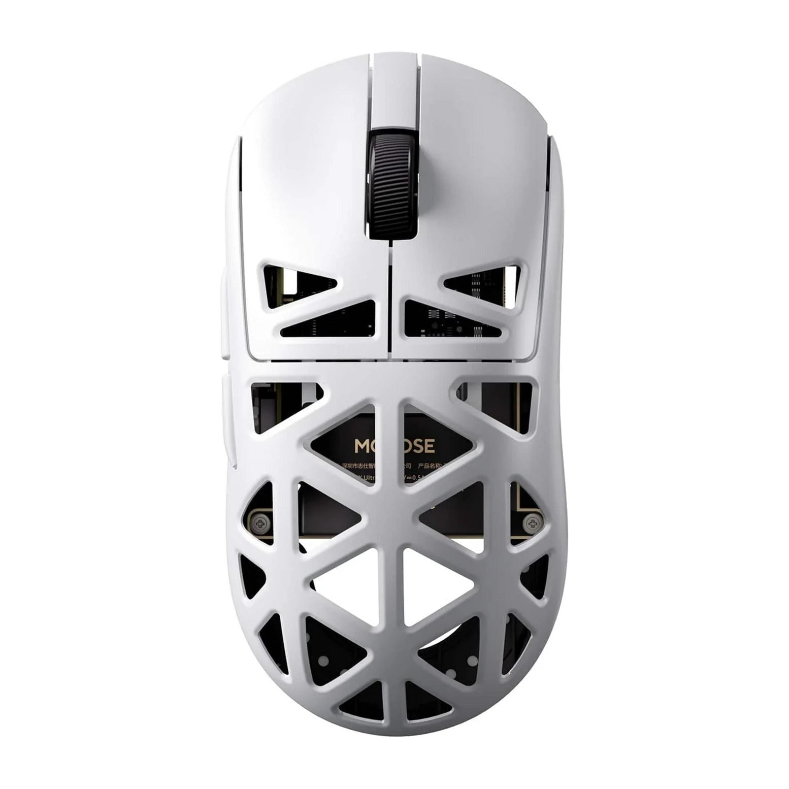 Souris de jeu sans fil Mchose a7x ultra en alliage de magnésium (blanc, jusqu'à 40 000 dpi, Bluetooth USB-C 2,4 GHz)