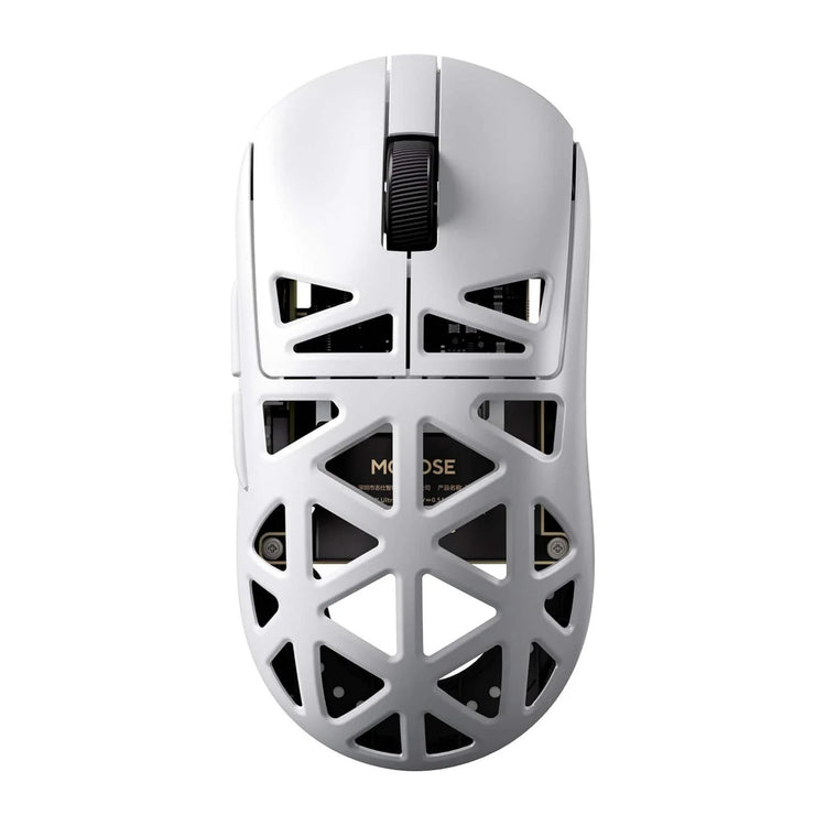 Souris de jeu sans fil Mchose a7x ultra en alliage de magnésium (blanc, jusqu'à 40 000 dpi, Bluetooth USB-C 2,4 GHz)