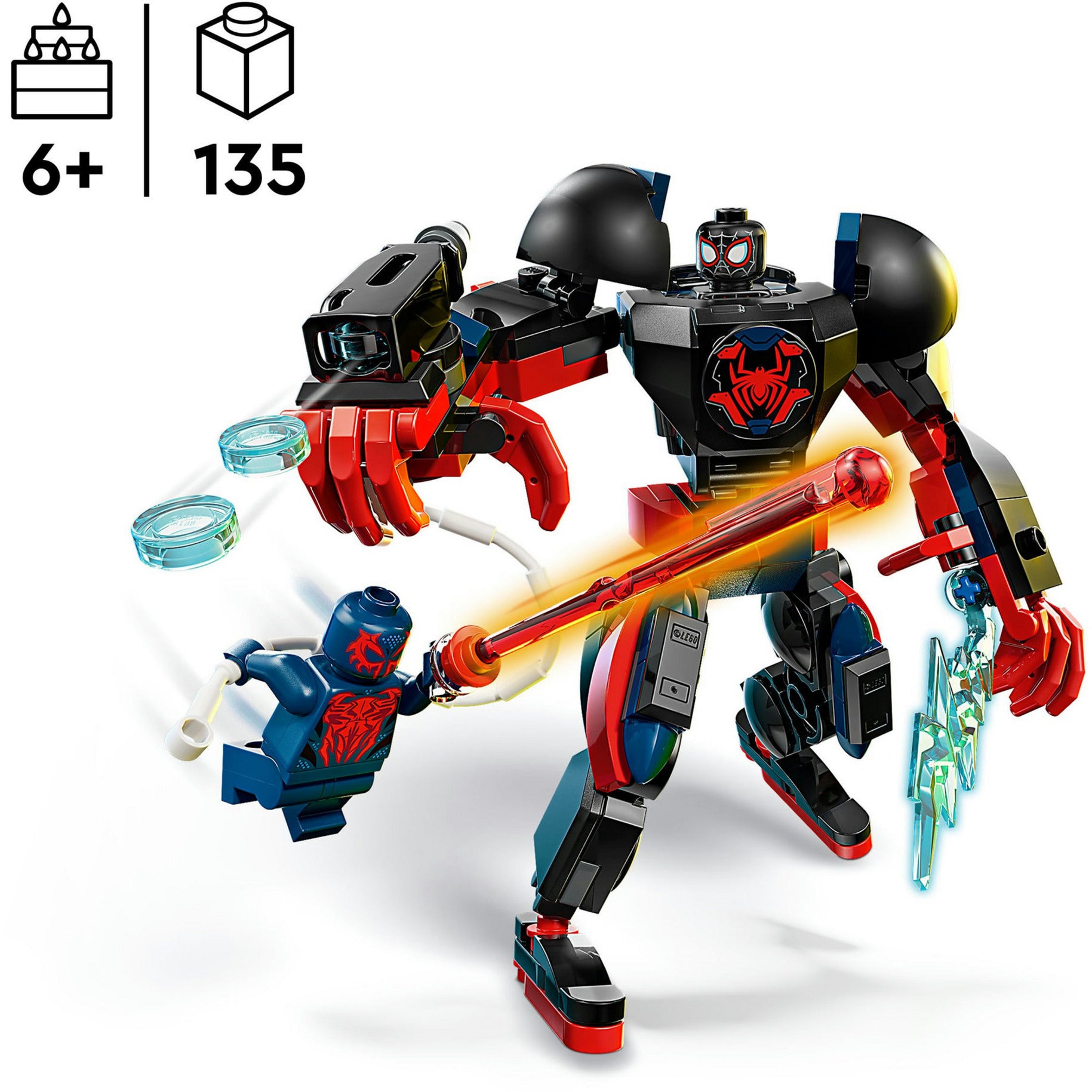 Lego Marvel 76337 miles Moraux Mech contre Spider Man