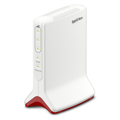 Fritz! box 6825 4g edition international routeur wlan lte (blanc rouge, wi-fi maillé, 4g 3g)