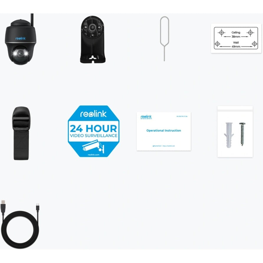 Reolink B430, 2K + 5MP Caméra de sécurité WiFi PT à double bande