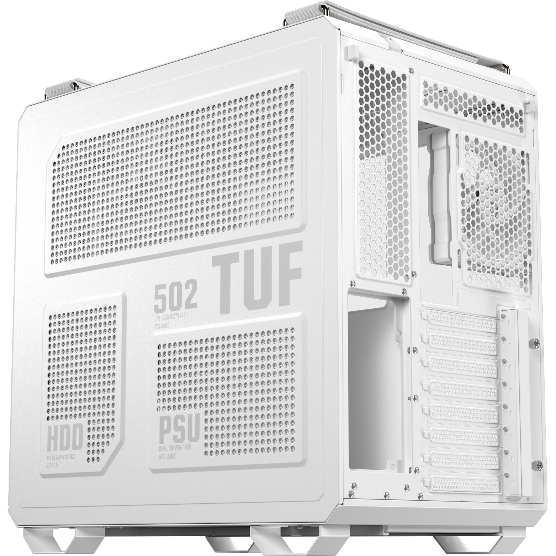 Boîtier tour midi Asus tuf gaming gt502 horizon argb (blanc | 3x usb-a | 1x usb-c | verre trempé)
