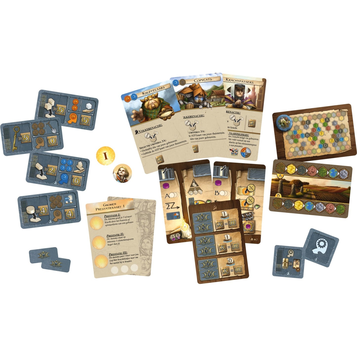 Jeux de gobelin blanc Terra Mystica: Automa Solo Box