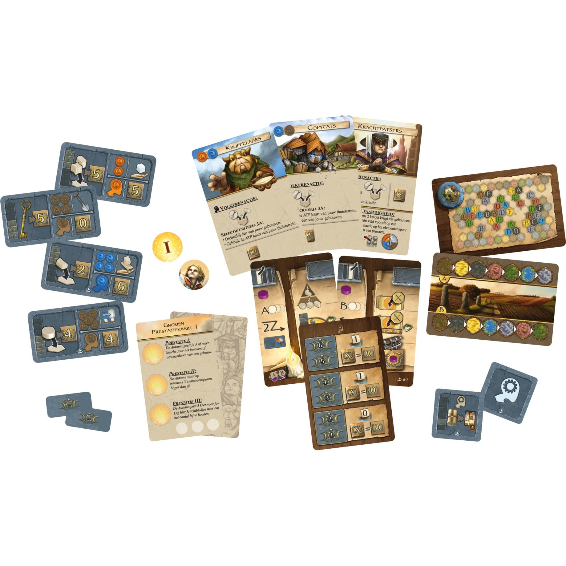 Jeux de gobelin blanc Terra Mystica: Automa Solo Box